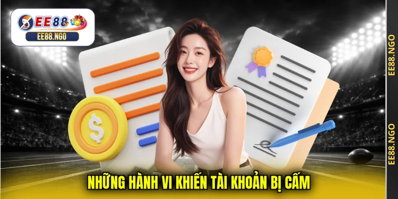 Những hành vi khiến tài khoản bị cấm